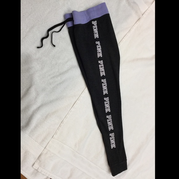 PINK Victoria's Secret Pants - Victoria’s Secret PINK yoga leggings lavendar band